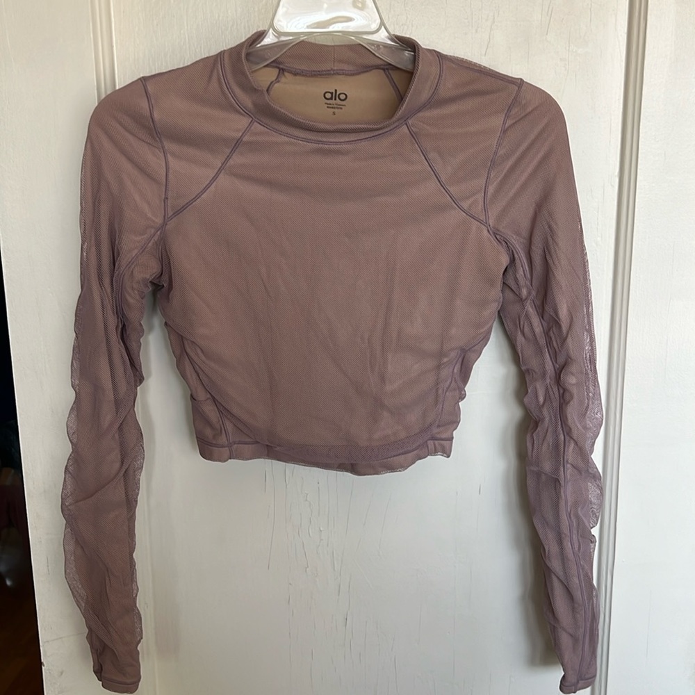 Alo Long Sleeve Crop Top Small